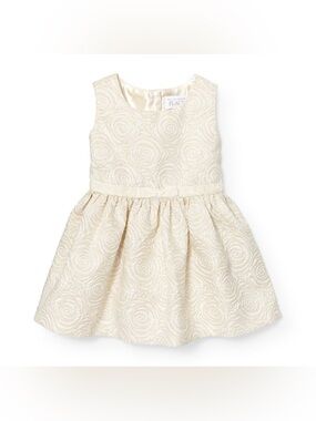 The Children's Place Ivory Rose Jacquard Fit-and-Flare Dress